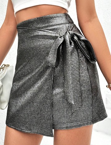 
						Fusta SHEIN, argintiu