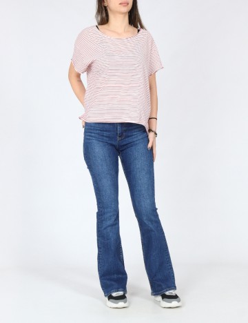 Tricou Zara, alb/rosu