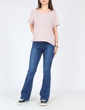 Tricou Zara, alb/rosu