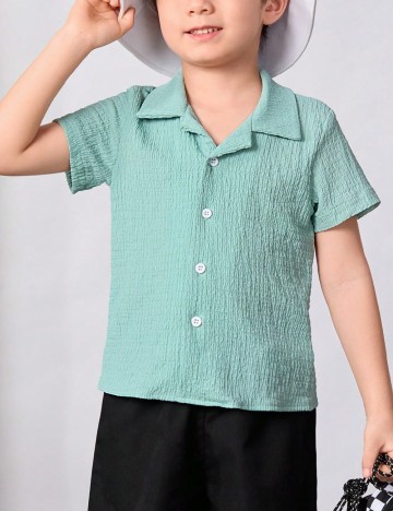 
						Camasa Shein Kids, turcoaz