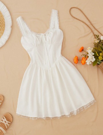 
						Rochie scurta SHEIN, alb