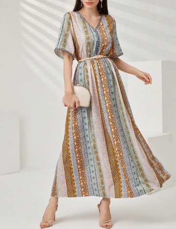 
						Rochie lunga SHEIN, mix culori