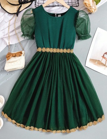 
						Rochie Shein Kids, verde