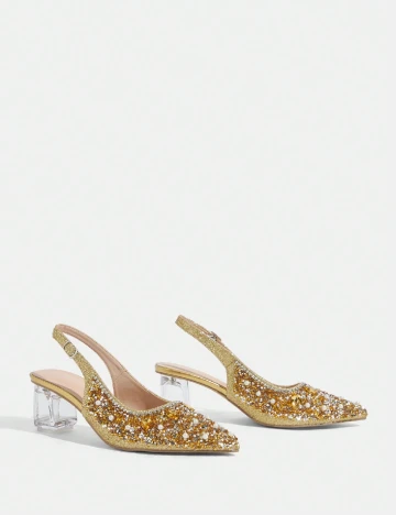 Pantofi Cuccoo, auriu