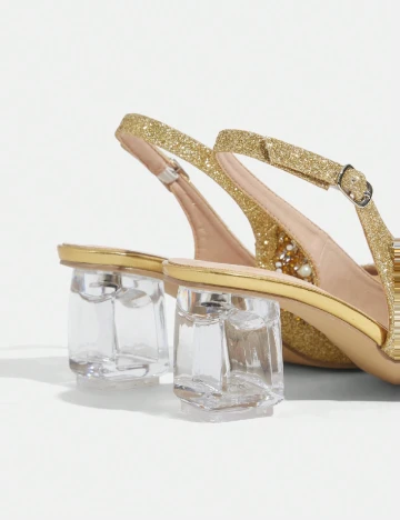 Pantofi Cuccoo, auriu