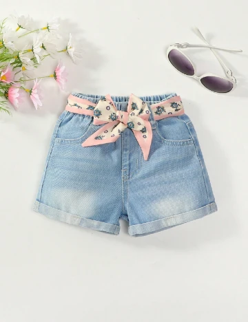 Pantaloni scurti Shein Kids, bleu