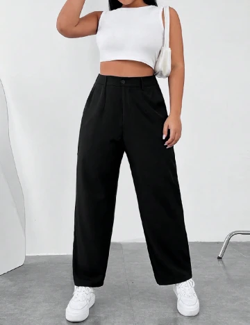 Pantaloni SHEIN CURVE, negru