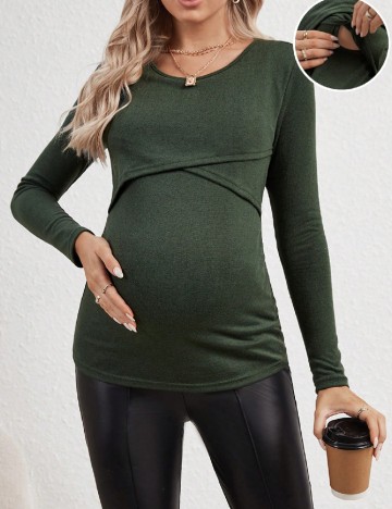 
						Bluza SHEIN Maternity, verde