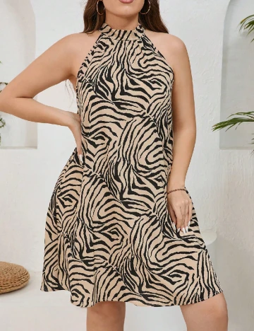 Rochie scurta SHEIN CURVE, bej