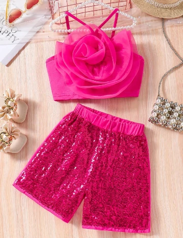 Compleu Shein Kids, roz