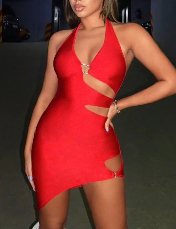 Rochie scurta SHEIN, rosu