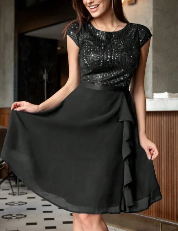 Rochie scurta Miusol, negru