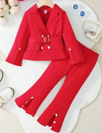 Compleu Shein Kids, rosu