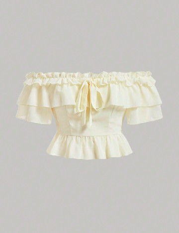 
						Top SHEIN, galben deschis