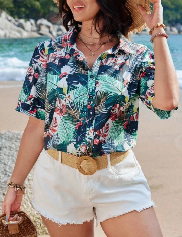 Camasa SHEIN CURVE, mix culori