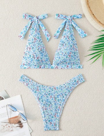 
						Costum de baie SHEIN, floral print