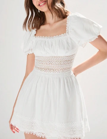 Rochie scurta SHEIN, alb