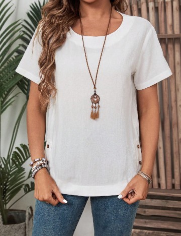 
						Tricou Emery Rose, alb