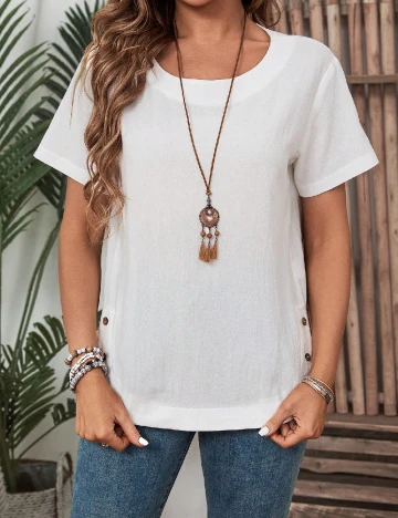 Tricou Emery Rose, alb