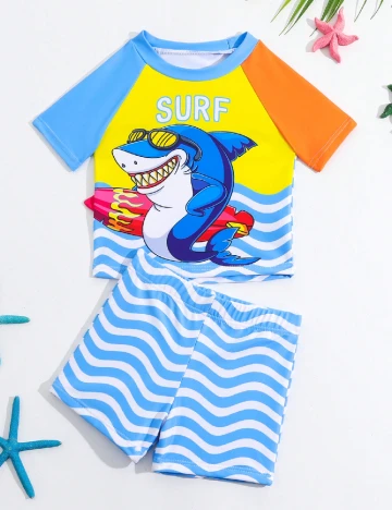 Costum de baie Shein Kids, mix culori