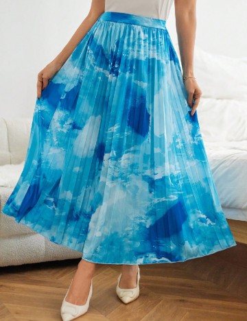 
						Fusta SHEIN, albastru