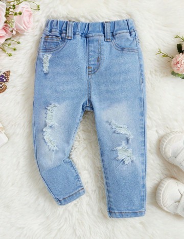 
						Blugi Shein Kids, albastru