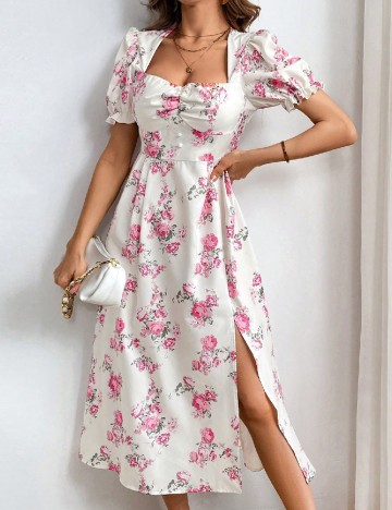 
						Rochie medie SHEIN, alb