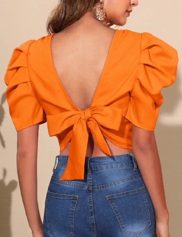 Top SHEIN, portocaliu