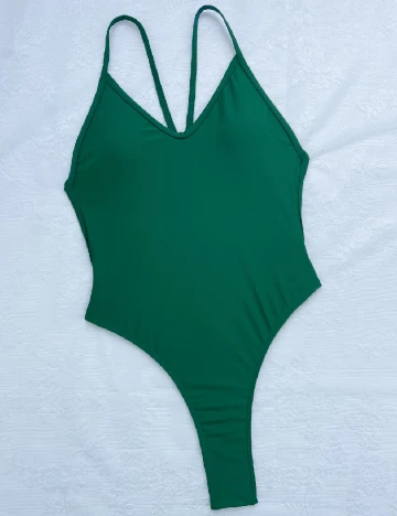 Costum de baie SHEIN, verde