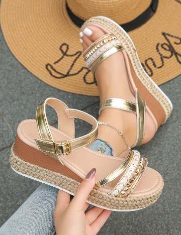 Sandale SHEIN, auriu