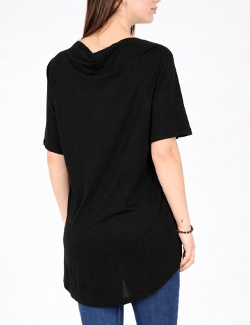 Tricou Oversize Pull&Bear, negru