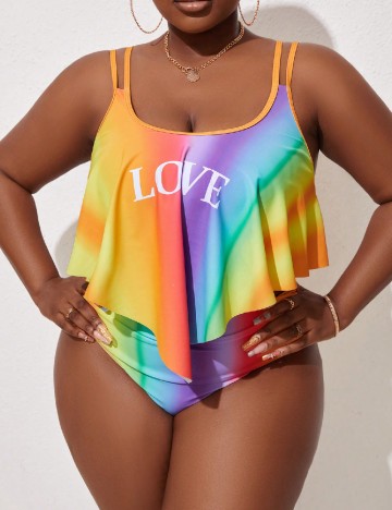 
						Costum de baie SHEIN CURVE, mix culori