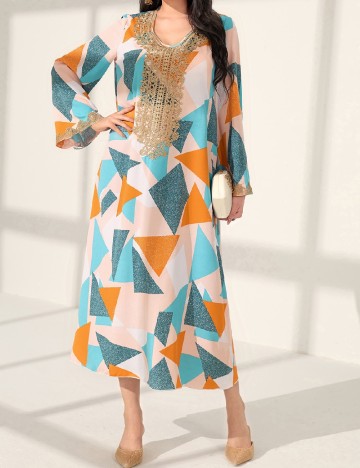 
						Rochie lunga SHEIN, mix culori