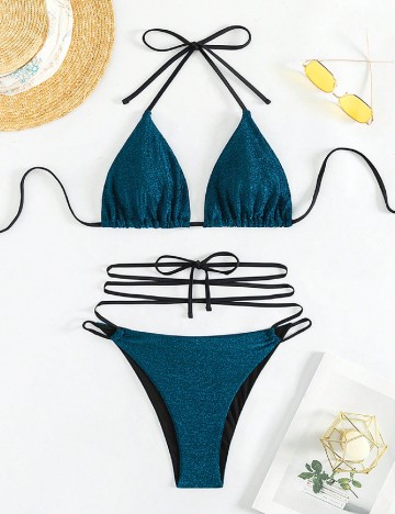 
						Costum de baie SHEIN, albastru