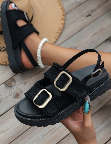 
						Sandale SHEIN, negru