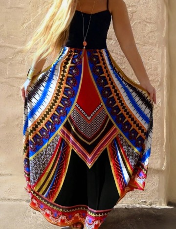 
						Rochie lunga SHEIN CURVE, mix culori