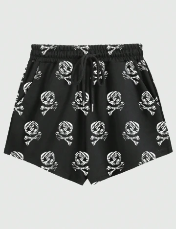 Pantaloni scurti Romwe, negru