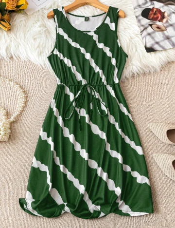 Rochie scurta SHEIN CURVE, verde