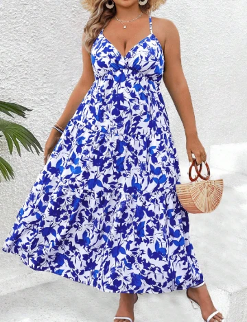 Rochie lunga SHEIN CURVE, albastru