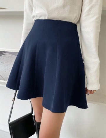 
						Fusta pantalon SHEIN, bleumarin