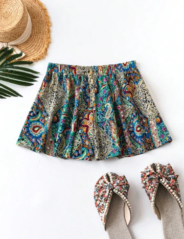 Pantaloni scurti SHEIN CURVE, mix culori