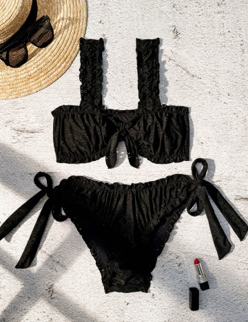 
						Costum de baie SHEIN, negru