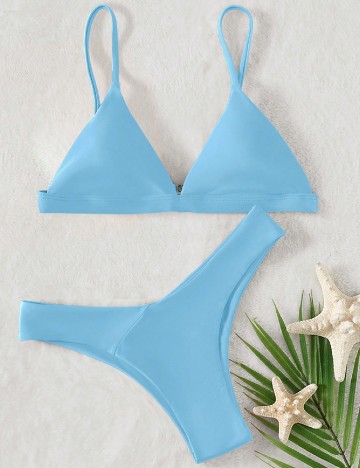 
						Costum de baie SHEIN, bleu