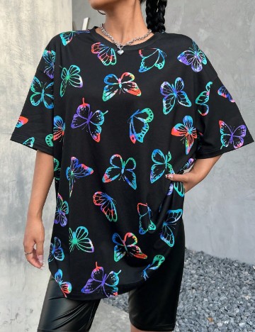 
						Tricou Oversize SHEIN, negru