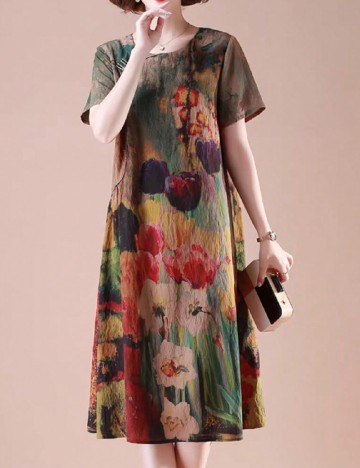 
						Rochie medie SHEIN CURVE, floral print