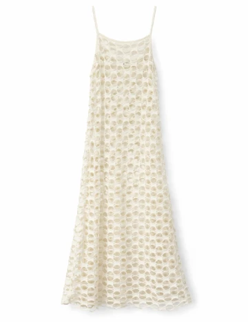 Rochie de plaja Zara, ecru