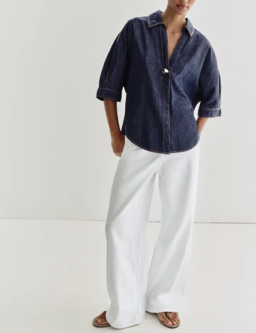 Camasa Zara, bleumarin