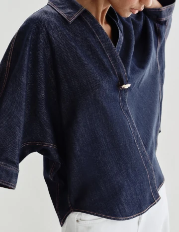 Camasa Zara, bleumarin