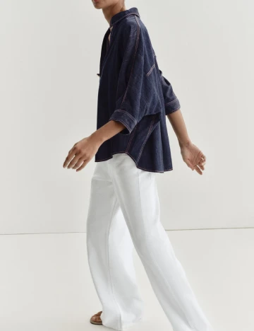 Camasa Zara, bleumarin