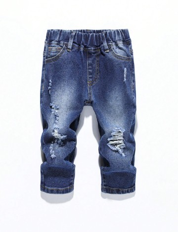 
						Blugi Shein Kids, albastru